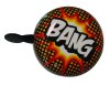 MATRIX Ding-Dong Glocke  BANG  schwarz / bunt | Motiv: Spruch | Durchmesser: 80 mm