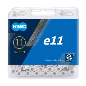 KMC E-Bike Kette e11 Kompatibilität: 11-fach | SB-Verpackung | silber | 122 Glieder