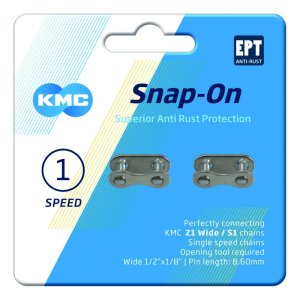 KMC Kettenverschlussglied Snap-On EPT Kompatibilität: Nabenschaltung | SB-Verpackung | silber