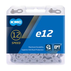 KMC E-Bike Kette e12 EPT Kompatibilität: 12-fach | SB-Verpackung | silber | 130 Glieder