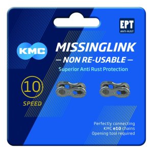 KMC Kettenverschlussglied MissingLink EPT Kompatibilität: 10-fach | SB-Verpackung | EPT silber