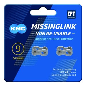 KMC Kettenverschlussglied MissingLink EPT Kompatibilität: 9-fach | SB-Verpackung | silber