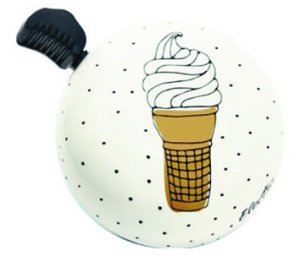 ELECTRA Glocke Domed Ringer Bell Ice Cream weiß | Motiv: Ice Cream