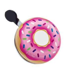 ELECTRA Glocke Domed Ringer Bell Donut braun / bunt | Motiv: Donut