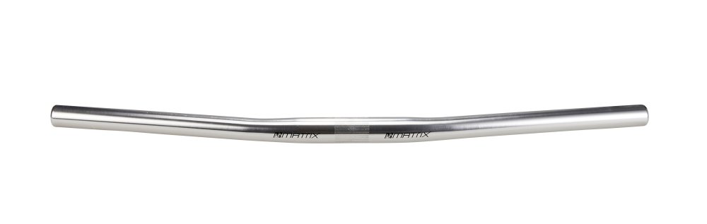 MATRIX MTB Lenker Flat HB5 Lenkerklemmdurchmesser: 25,4 mm | Griffweite: 580 mm | AL 6061 | silber | SB-Verpackung