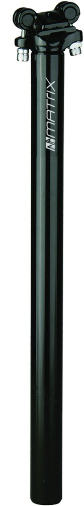 MATRIX Patentsattelstütze SP1 Alu schwarz-matt | Durchmesser: 25,4 mm | Montageverpackung