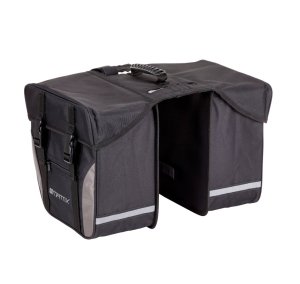 MATRIX Doppelpacktasche Befestigung: Gepäckträger | schwarz / silber