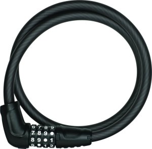 ABUS Kabelschloss Numerino 5410 C schwarz | Länge: 850 mm | Durchmesser: 6 mm
