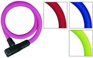 ABUS Kabelschloss Primo 5412 Key Color pink | Länge: 850 mm | Durchmesser: 12 mm