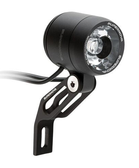SUPERNOVA E-Bike LED Scheinwerfer V521s inkl. Bosch Power Connector Kabel | schwarz