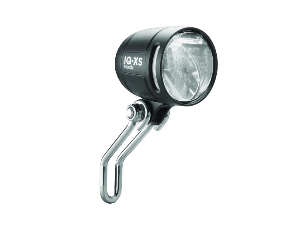 B&M E-Bike LED Scheinwerfer Lumotec IQ-XS friendly inkl. Halter und Anschlusskabel | schwarz