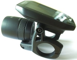 B&M Scheinwerfer-Halterung für Dynamoscheinwerfer schwarz | für Kombination mit Shimano Steps-Display