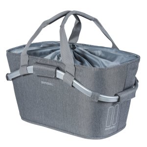 BASIL HR-Basket Carry All 2Day Befestigung: MIK Adapterplatte | grey melee | Für MIK-Systemträger