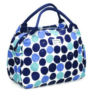 NEW LOOXS Handtasche Tosca Dots Befestigung: Haken | blau