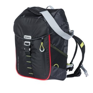 BASIL Einzeltasche Miles Daypack Nordlicht Befestigung: Hook-On System | schwarz lime