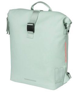 BASIL Rucksack und Einzeltasche SoHo Nordlicht  Befestigung: Hook-On System | pastel grün