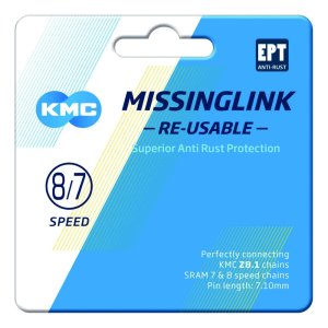 KMC Kettenverschlussglied MissingLink EPT Kompatibilität: 7/8-fach | SB-Verpackung | silber
