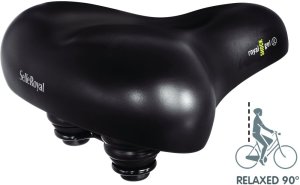 SELLE ROYAL City Sattel Journey Premium Comfort Unisex | Relaxed | Maße: 275 x 251 mm | schwarz