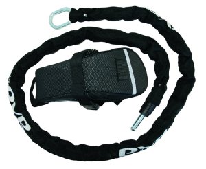 AXA Anschließkette RLC mit Tasche schwarz | Länge: 1400 mm