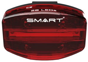 SMART LED Batterierücklicht  Light Bar 28  inkl. Alkaline Batterien 2 x AAA | Befestigung: Sattelstrebe | SB-Verpackung