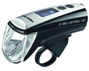 TRELOCK LED Akkufrontleuchte 70 LUX Control ION inkl. Halter ZL 700 (22 - 32 mm) und USB-Kabel | Befestigung: Lenker | schwarz