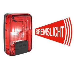 LITECCO LED Akkurücklicht LightGuard Befestigung: Sattelstütze / Kettenstrebe | schwarz | SB-Verpackung