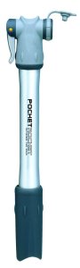 TOPEAK Minipumpe Pocket Rocket Länge: 222 mm | silber / schwarz | SB-Verpackung