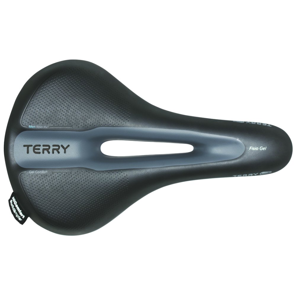 TERRY Trekking Sattel Fisio Flex Gel Herren | Touring | Maße: 276 x 172 mm | schwarz